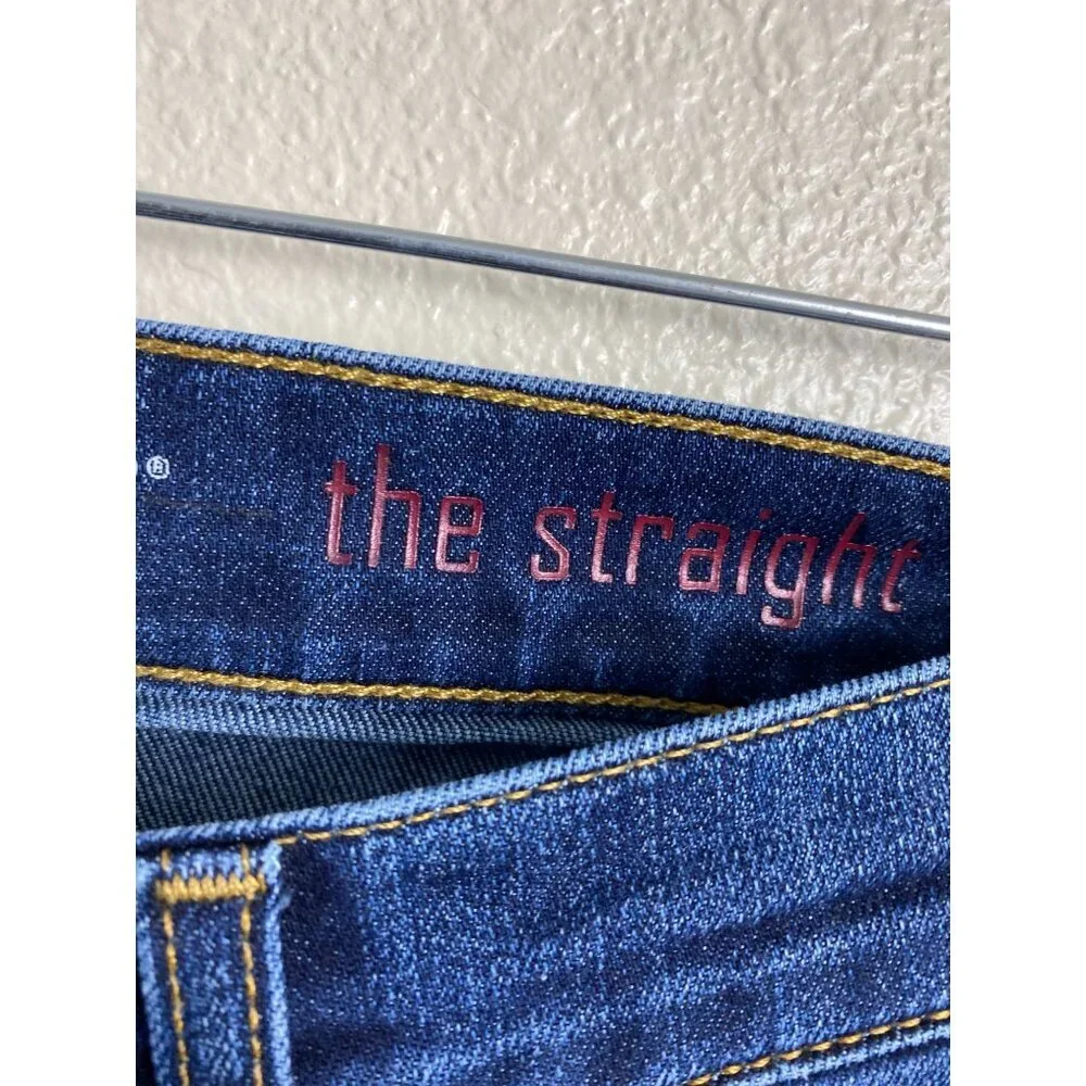 7 For All Mankind The Straight Leg Jeans Men Size 31 Medium Wash Denim Classic‎